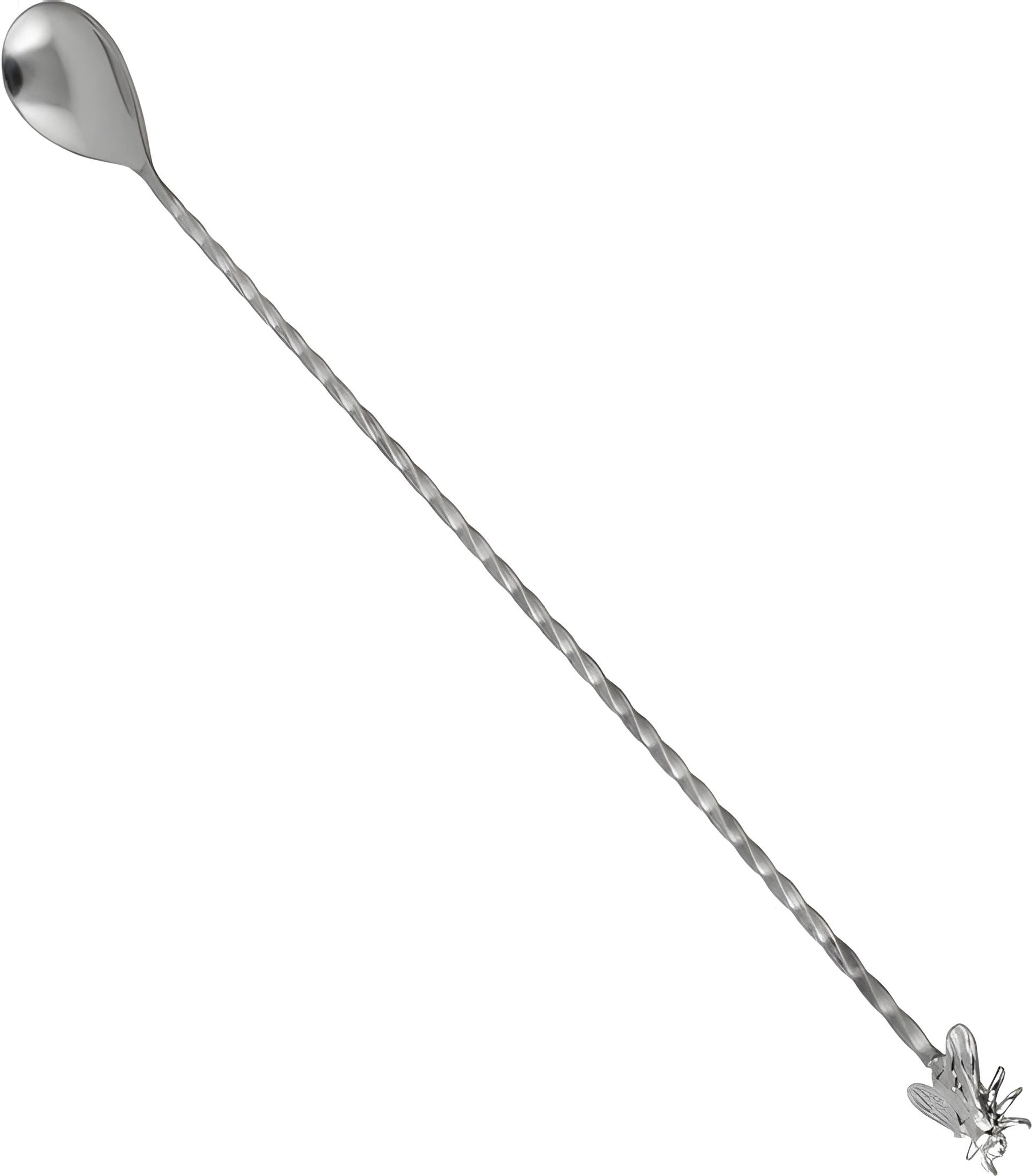 Barfly - 12" Stainless Steel Bar Spoon with Fly Design - M37012FLY