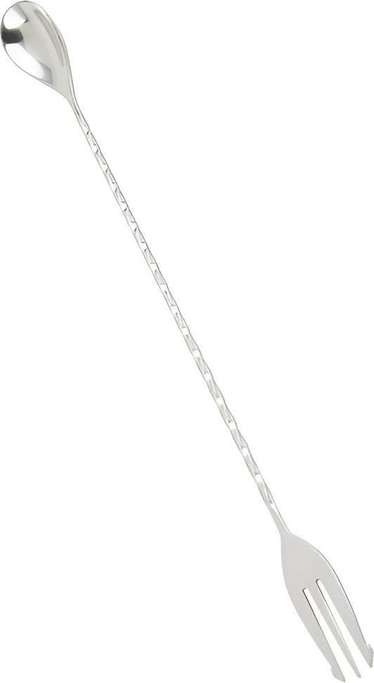 Barfly - 12.37" Stainless Steel Bar Spoon with Fork End - M37015