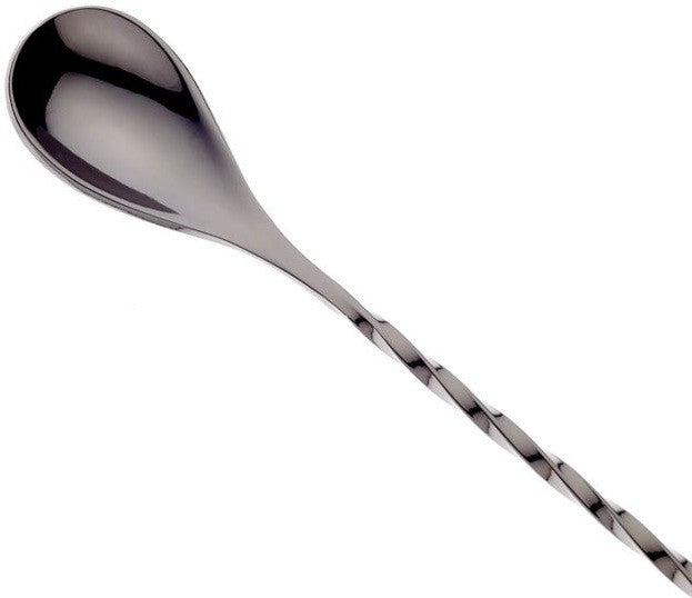 Barfly - 13.1" Black Diamond Lattice Japanese Bar Spoon - M37204BK