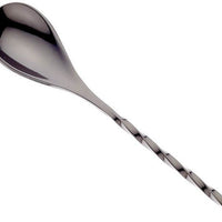 Barfly - 13.1" Black Diamond Lattice Japanese Bar Spoon - M37204BK