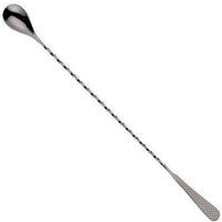 Barfly - 13.1" Black Diamond Lattice Japanese Bar Spoon - M37204BK