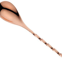 Barfly - 13.1" Copper Plated Diamond Lattice Japanese Bar Spoon - M37204CP