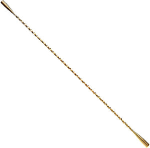 Barfly - 13.1" Gold Plated Stainless Steel Double End Stirrer - M37020GD