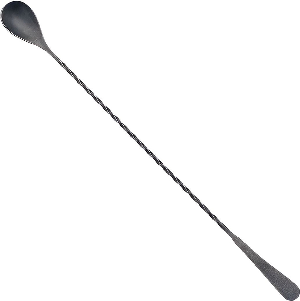 Barfly - 13.1" Japanese Style Vintage Black Bar Spoon - M37010VBK