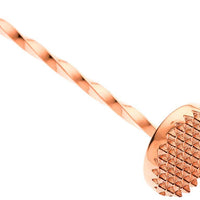 Barfly - 15.75" Copper Plated Bar Spoon With Muddler - M37019CP