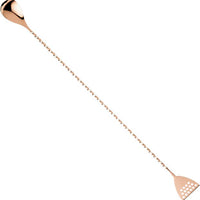 Barfly - 15.75" Copper-Plated Stainless Steel Bar Spoon With Strainer End - M37072CP