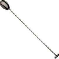 Barfly - 15.75" Gun Metal Black Bar Spoon With Muddler - M37019BK