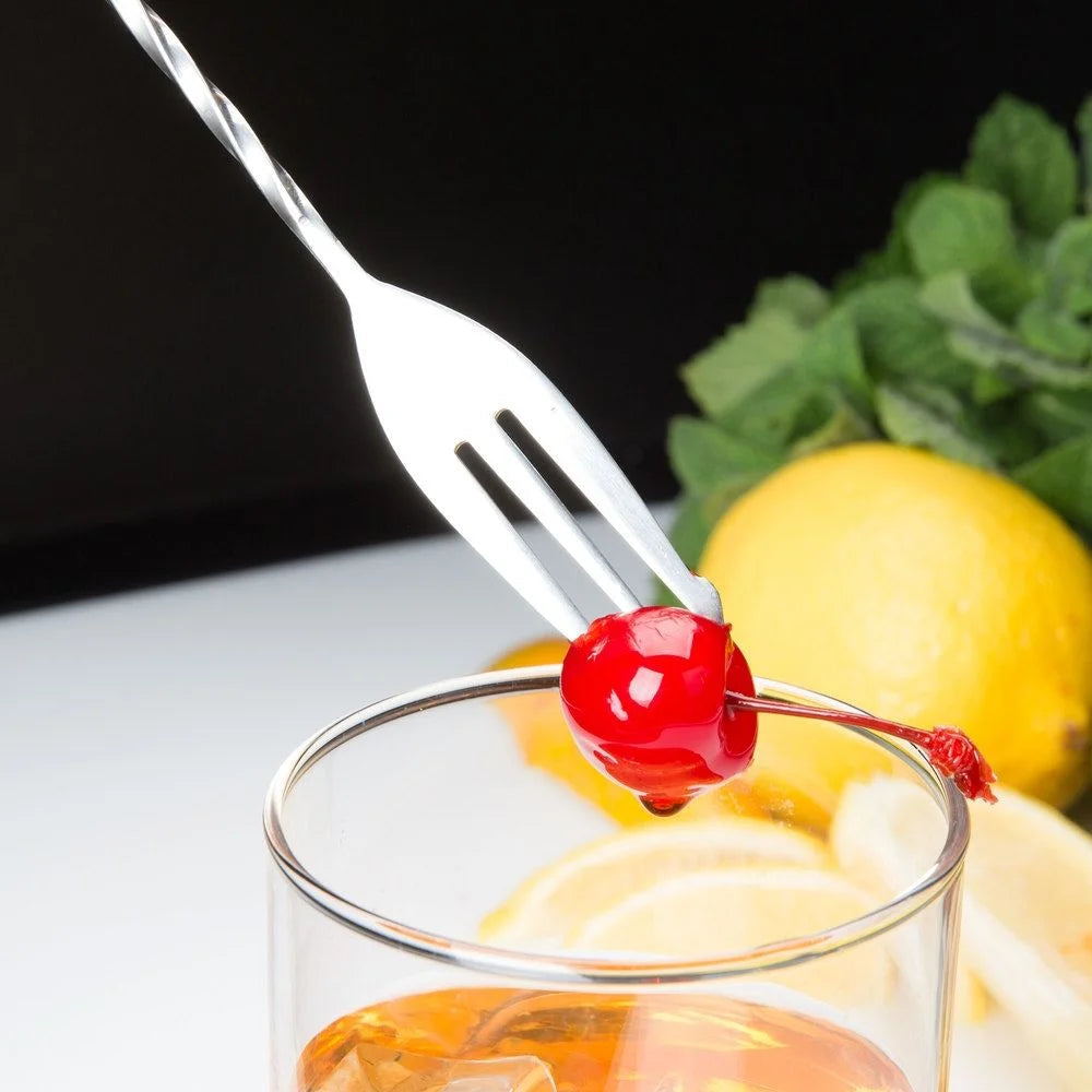 Barfly - 15.75" Stainless Steel Bar Spoon with Fork End - M37016