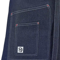 Barfly - 15.75" x 28.25" Metro Edge Stellar Indigo Cotton Denim Waist Apron with 2 Pockets - M63202DEN