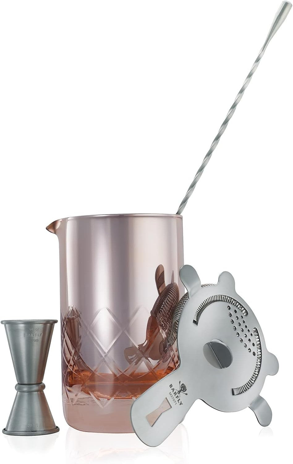 Barfly - 17 Oz Rose Mixing Glass - M37177RS - DISCONTINUED