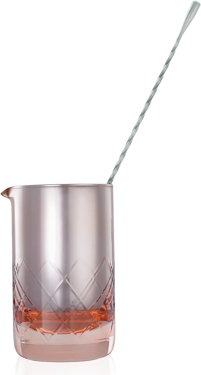 Barfly - 17 Oz Rose Mixing Glass - M37177RS - DISCONTINUED