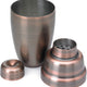 Barfly - 17 Oz Stainless Steel Antique Copper-Plated Heavy Weight 3-Piece Cobbler Cocktail Shaker - M37038ACP