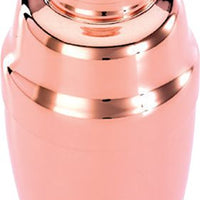Barfly - 17 Oz Stainless Steel Copper-Plated Heavy Weight 3-Piece Cobbler Cocktail Shaker - M37038CP