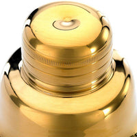 Barfly - 17 Oz Stainless Steel Gold-Plated Heavy Weight 3-Piece Cobbler Cocktail Shaker - M37038GD