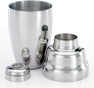 Barfly - 17 Oz Stainless Steel Heavy Weight 3-Piece Cobbler Cocktail Shaker - M37038