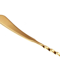 Barfly - 17.12" Japanese Style Gold Plated Bar Spoon - M37011GD
