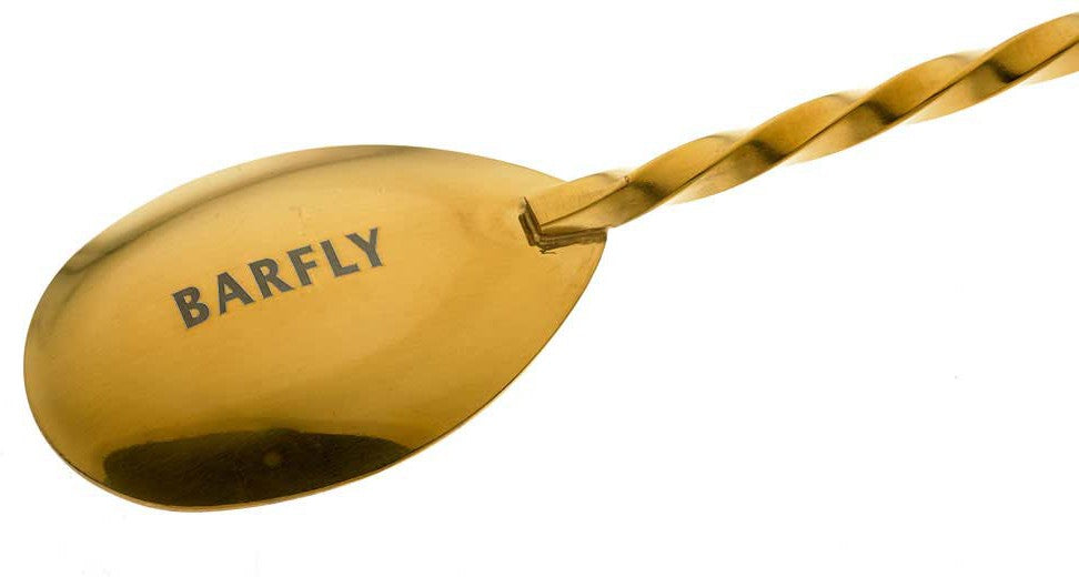 Barfly - 17.12" Japanese Style Gold Plated Bar Spoon - M37011GD