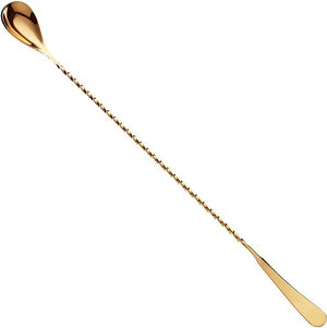 Barfly - 17.12" Japanese Style Gold Plated Bar Spoon - M37011GD