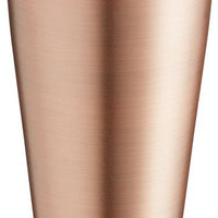 Barfly - 18 Oz Stainless Steel Antique Copper Plated Half Size Cocktail Shaker/Tin - M37007ACP