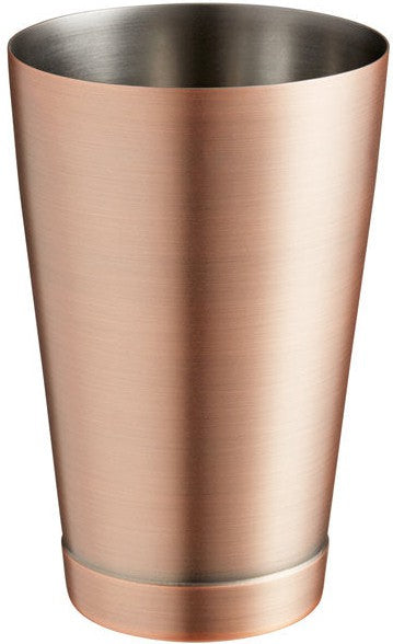 Barfly - 18 Oz Stainless Steel Antique Copper Plated Half Size Cocktail Shaker/Tin, - M37007ACP