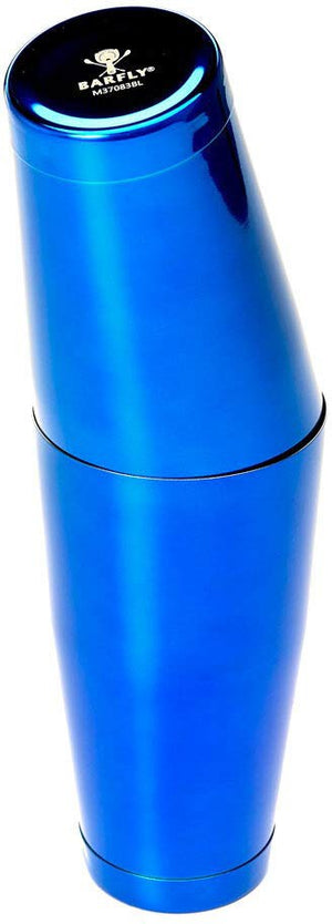 Barfly - 18 Oz Stainless Steel Blue Half Size Cocktail Shaker/Tin - M37083BL