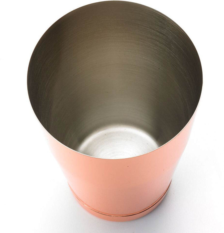 Barfly - 18 Oz Stainless Steel Copper Plated Half Size Cocktail Shaker/Tin - M37007CP