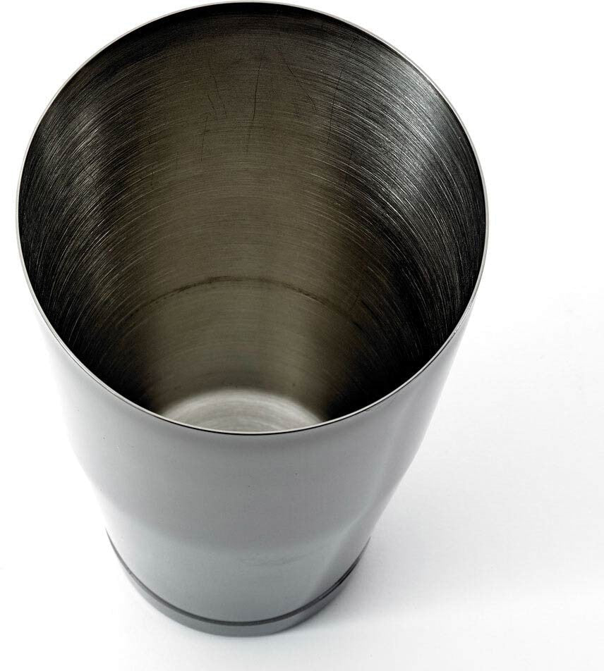 Barfly - 18 Oz Stainless Steel Gun Metal Black Half Size Cocktail Shaker/Tin - M37007BK