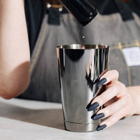 Barfly - 18 Oz Stainless Steel Gun Metal Black Half Size Cocktail Shaker/Tin - M37007BK