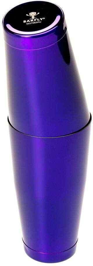 Barfly - 18 Oz Stainless Steel Purple Half Size Cocktail Shaker/Tin - M37083PU