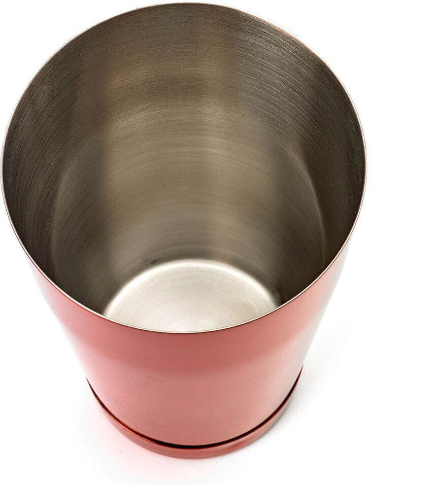 Barfly - 18 Oz Stainless Steel Red Half Size Cocktail Shaker/Tin - M37083RD
