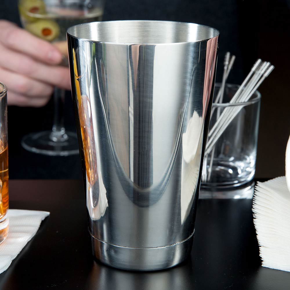 Barfly - 18 Oz Stainless Steel Silver Half Size Cocktail Shaker/Tin - M37007