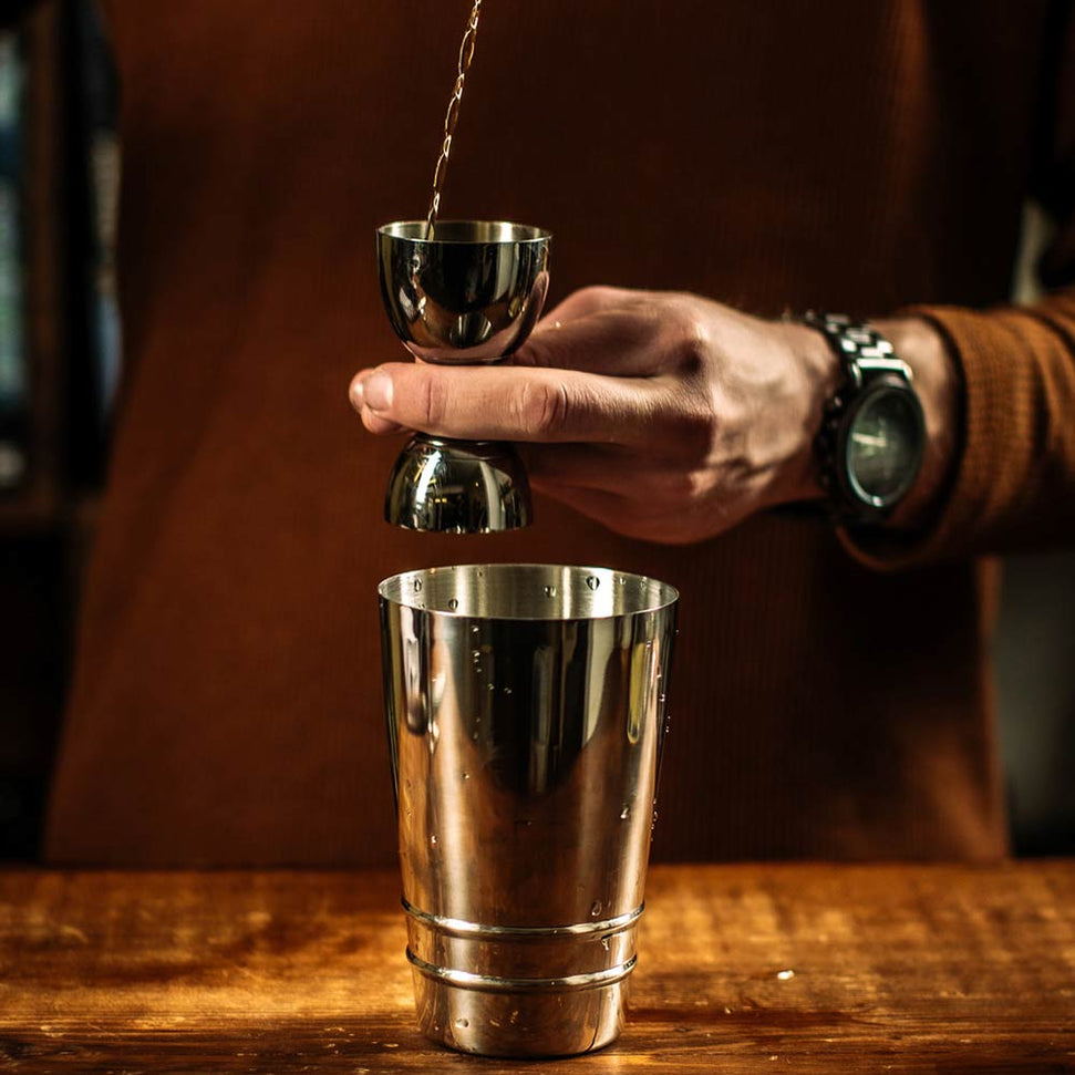 Barfly - 18 Oz Stainless Steel Silver Heavy-Duty Half Size Cocktail Shaker/Tin - M37123