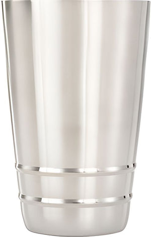 Barfly - 18 Oz Stainless Steel Silver Heavy-Duty Half Size Cocktail Shaker/Tin - M37123