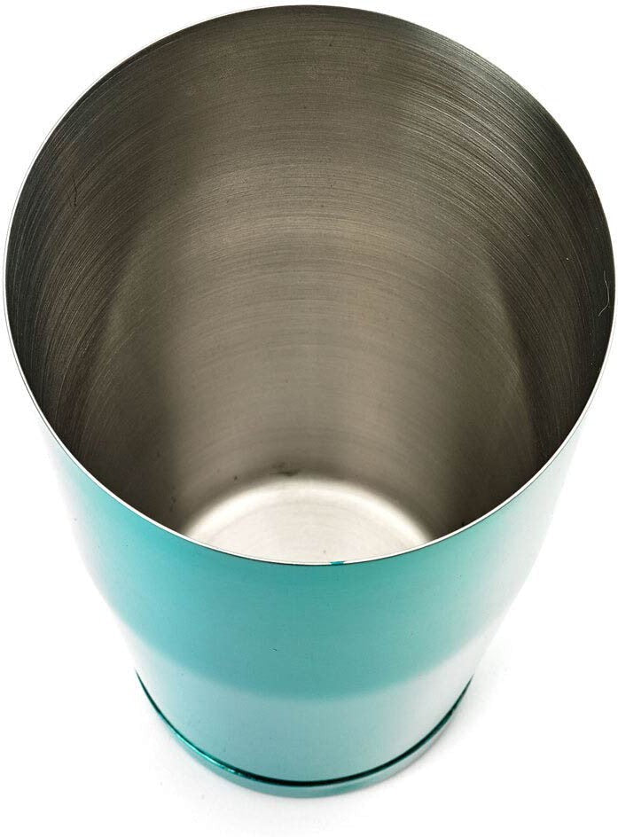 Barfly - 18 Oz Stainless Steel Teal Half Size Cocktail Shaker Tin - M37083TL