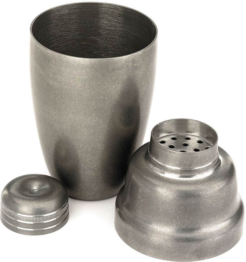 Barfly - 18 Oz Stainless Steel Vintage Heavy Weight 3-Piece Cobbler Cocktail Shaker - M37038VN