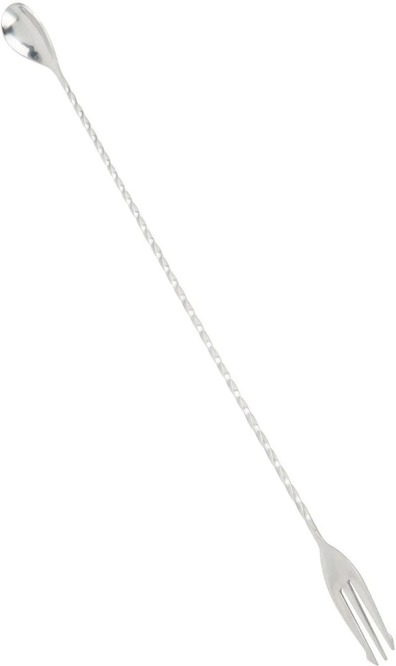Barfly - 19.62" Stainless Steel Bar Spoon with Fork End - M37017