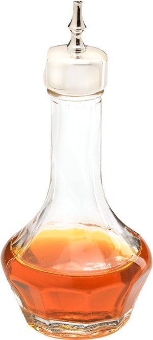 Barfly - 1.7 Oz Glass Bitters Bottle With Threaded Stainless Steel Top - M37134