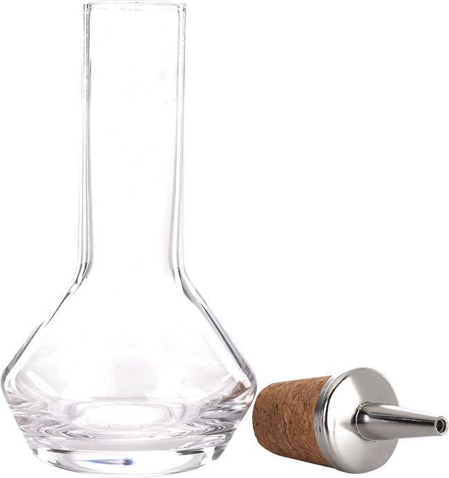 Barfly - 1.7 Oz Stainless Top Glass Bitters Bottle - M37070