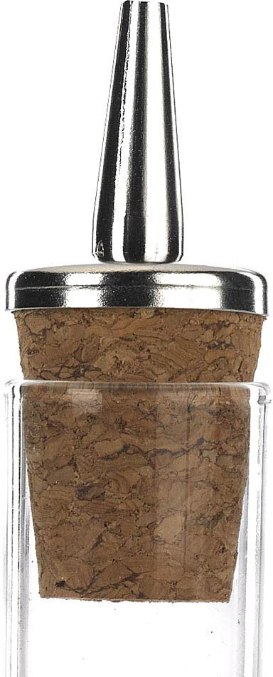 Barfly - 1.7 Oz Stainless Top Glass Bitters Bottle - M37070