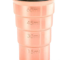 Barfly - 2 Oz Copper Plated Stepped Jigger Without Handle - M37109CP