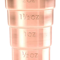 Barfly - 2 Oz Copper Plated Stepped Jigger Without Handle - M37109CP