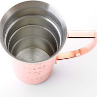 Barfly - 2 Oz Copper Plated Stepped Jigger with Handle - M37108CP
