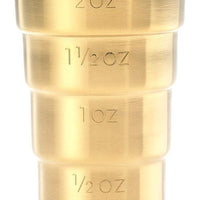 Barfly - 2 Oz Gold Plated Stepped Jigger No Handle - M37109GD