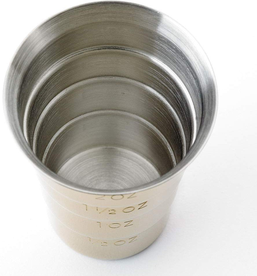 Barfly - 2 Oz Gold Plated Stepped Jigger No Handle - M37109GD