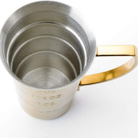 Barfly - 2 Oz Gold Plated Stepped Jigger with Handle - M37108GD