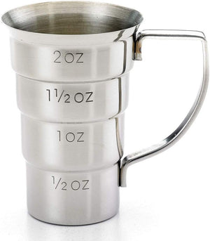 Barfly - 2 Oz Stainless Steel Stepped Jigger with Handle - M37108