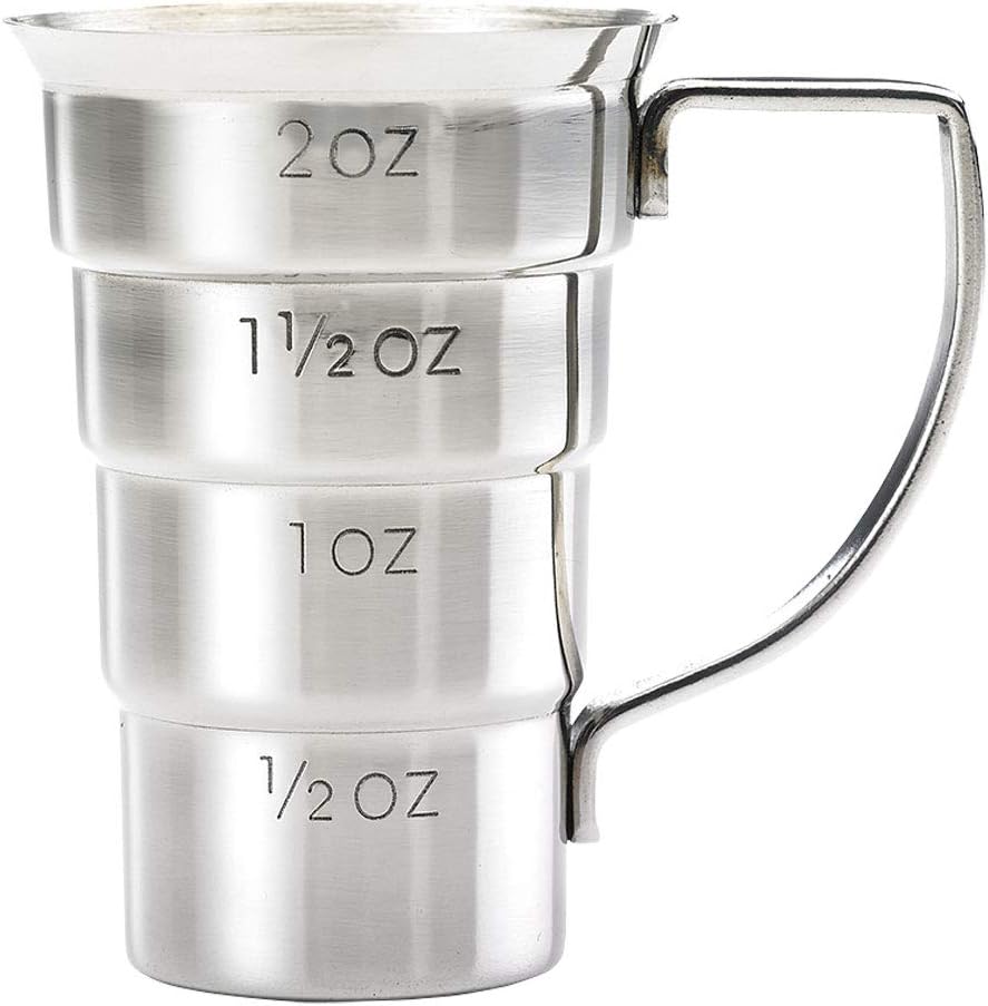 Barfly - 2 Oz Stainless Steel Stepped Jigger with Handle - M37108