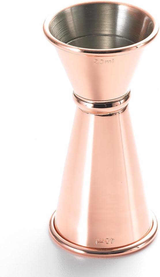 Barfly - 20 ml x 40 ml Copper Plated Japanese Style Jigger - M37001CP