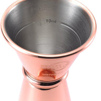 Barfly - 20 ml x 40 ml Copper Plated Japanese Style Jigger - M37001CP