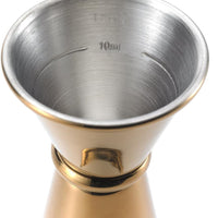 Barfly - 20 ml x 40 ml Gold Plated Japanese Style Jigger - M37001GD
